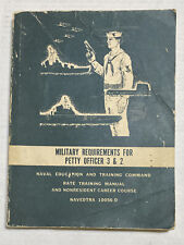Navedtra 10056-D Military Requirements Petty Officer 3 & 2 Naval Training Book picture