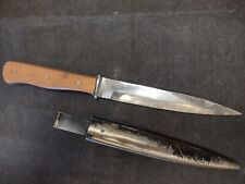 Scarce WWII German Trench Fighting Boot Knife Dagger E.F. Horster n Scabbard picture