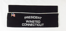 Vtg VFW Post 296 PRESIDENT Hat WINSTED, CT - Hat Sz 7 3/8 picture
