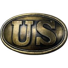 U.S. Solid Brass Belt Buckle Civil War Army Replica for Reenactments picture