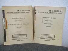 VIETNAM WAR US ARMY 1969 AIR CORP BEECH U8 TM OPERATORS MANUAL SET 2-FORT RUCKER