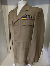 WWII Navy Captain Or Admirals Uniform With Sewn 1/2" Ribbons DSM Haiti WWI...