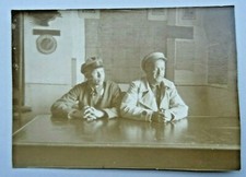 RKKA USSR Sr. Lieutenant Posing with Civilian Official. Free from Handshake. 