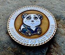 Navy Submarine Instructors Sad Pandas Challenge Coin CPO Chief Mess Subs Seals🐼