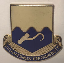 US Military 396th Quartermaster Battalion Insignia Pin - Preparedness Dependabil picture