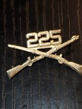 WWII US Army 225th Infantry Regiment Collar Pin Badge x1 L@@K   picture