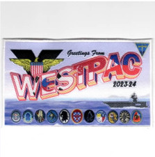 5" NAVY VAW-113/CVW-2 2024 GREETINGS CRUISE LARGE EMBROIDERED PATCH