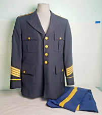 US Army Men’s Military Service Dress Blue Uniform set Jacket 44R w/Pants picture