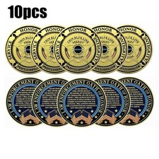 10pc Police Challenge Coin Deputy Sheriff Creed Law Enforcement Collectible Gift