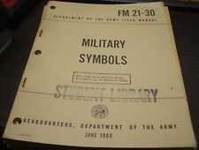 MILITARY SYMBOLS - FM 21-30  - June 1965 picture