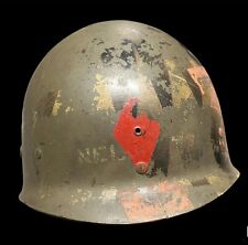 Original WWII “NAMED” 5th Division Painted Helmet Liner… picture