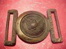 US PRE CIVIL WAR YANK OFFICERS PLATE BUCKLE DUG INV. # 91