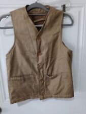 Oldin Dennis Vintage US Military Vest Liner Size Small 1940's Alpaca Lined WWII picture