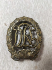 Vintage German DRA Sports Badge Ferd Wagner Pforzheim DRGM Marked Weimar WWII 
