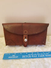 Vintage 1967 Swiss Army R Beyeler Wahlendorf Sattler Leather Ammo Bag picture