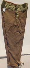 US WWII MOUNTAIN TROOPS ARTIC LINED OD TROUSER LINERS picture