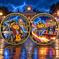 Garfield Back To The Future Time Travel Trouble Commemorative Coin V51026
