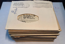 LOT  (87) WWII NAVY V-MAIL LOVE LETTERS TO DOROTHY FROM LT.. BLUM 1942-1944 picture