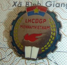 National Liberation Front - 1970's Badge - VC, NLF Union Combatant - Vietnam War