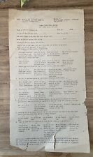 Combat Proficiency Rating Document USMC Junior Officers Military Original 1940’s picture