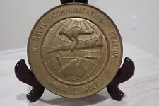 US Naval Communications Station harold E Holt Brass Plaque picture