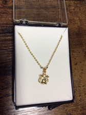 US Army Gold Tone Small Pendant Military