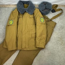 Vtg Soviet VDV Airborne Forces Afghanka Winter Uniform 2/3XL & Ushanka Hat Sz 62