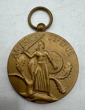 Vintage WW2 era US Military American Defense Medal Award NO RIBBON Restoration