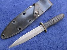 VINTAGE US BLACK JACK DAGGER COMMANDO KNIFE AND SHEATH REX APPLEGATE FAIRBAIRN picture