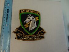 1st Special Operations Command Airborne  Bullion Jacket Patch picture