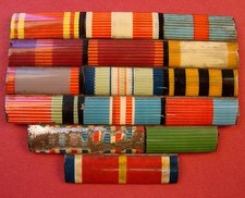 Soviet WW2 15pc MEDAL RIBBON GROUP Order of NEVSKY Lenin Red Banner PW 1 & 2 cl.