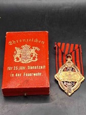 Medal Decoration for 25 Years of Service in the Fire Brigade in Case