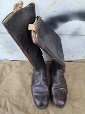 Soviet russian calfskin officer army boots rubber sole size 41 C (262) medium picture