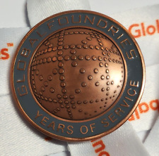 Global Foundries 5 Year Service Medal 2017 MACO Medallic Art Company on Lanyard picture