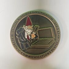Rare DCCH FBI Electronic Communication Surveillance Unit DOJ Challenge Coin New picture