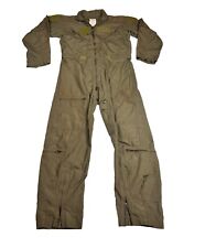 Vintage Military Flight Suit Coveralls Flyers Fighter Sage Green USA Size 42X30 picture
