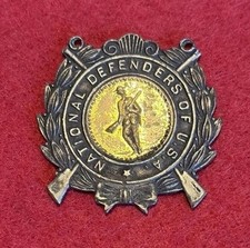 US 1940 ARMY MANEUVERS ?, NATIONAL DEFENDERS OF U.S.A.  MEDAL minus Hanger.