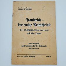 Original WW2 German Wehrmacht High Command France Empire Westphalia maps booklet picture