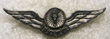 US Air Force Student ROTC Pilot Wings badge, Fisher sterling, clutch back