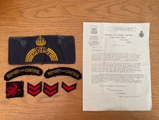 Rare WWII Anti-Aircraft Division Badge (Red Witch) + Civil Defence Badges etc