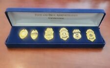 RARE FOOD AND DRUG ADMINISTRATION FDA SPECIAL AGENT MINI LABEL BADGE PINS picture