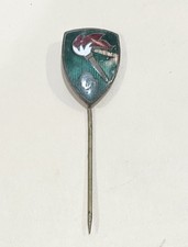 Bulgarian WW2 stickpin Badge Of The All-Bulgarian Union “Father Pasius”. Chips