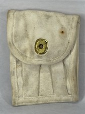 1911 .45 ACP Double Magazine Ammo Pouch White MP USN Patina Vintage Military A