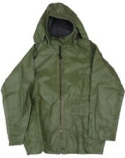 Large- 1990s US Army Wet Weather Parka Jacket Anorak OD Green Waterproof Rain picture