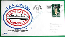 USS HOLLAND AS-32  Commissioning cover dated 1963 (CAN-108) picture