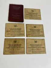 USA War Ration Book Booklet WWII lot of 5 With Holder picture