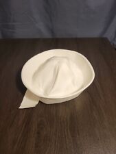 US Navy Issued Dixie Cup White Hat Size 7 3/4 Type III  New With Tags picture