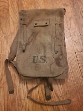 Vtg WWI US Army Haversack Backpack 1918 WW1 Early American Troop picture