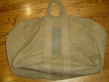 Vintage Aviator Kit Bag Canvas 40s Green Duffle Bag 23x17 picture