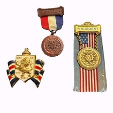 3 civil war memorabilia pins 1920s 10k gold daughters of Union veterans presid picture